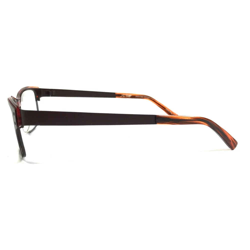 J.F. Rey Eyeglasses Frames JF2553 9060 Matte Brown Orange Horn 52-19-140